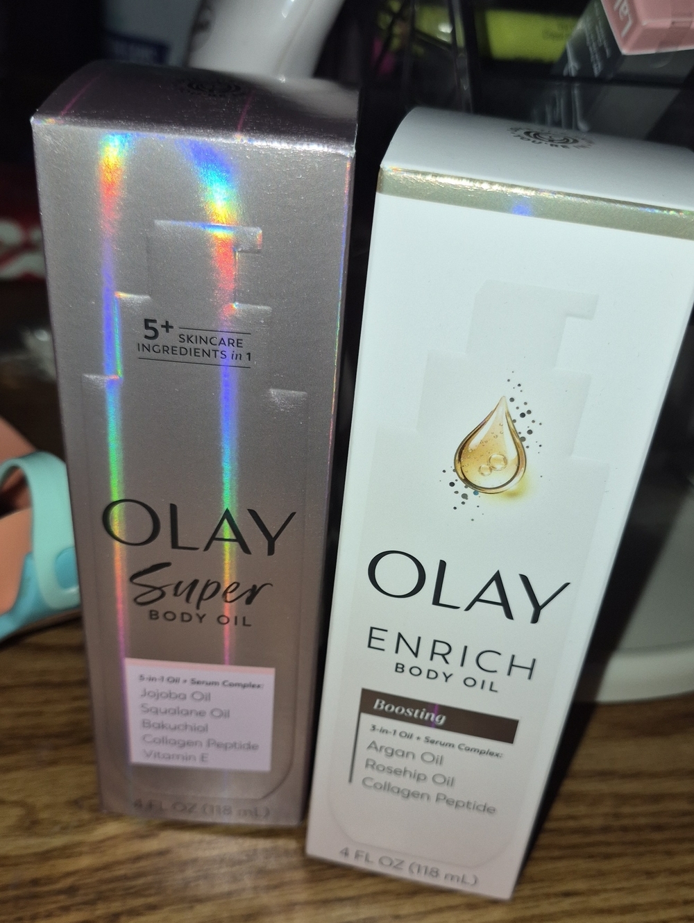OLAY Super & Enrich Body Oil Duo - Nwt